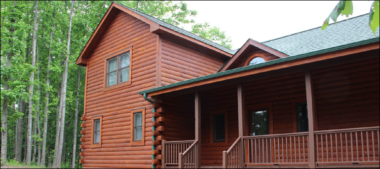 Log Home Staining in Macon County,  North Carolina
